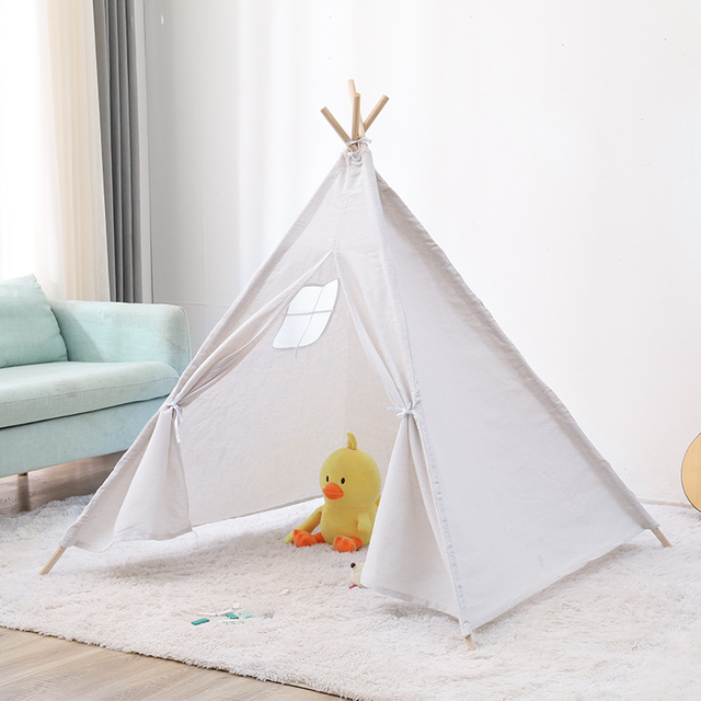 Wholesale Play Tent For Kids Playhouse Tent Solid Color Children Sleeping Canvas Tent