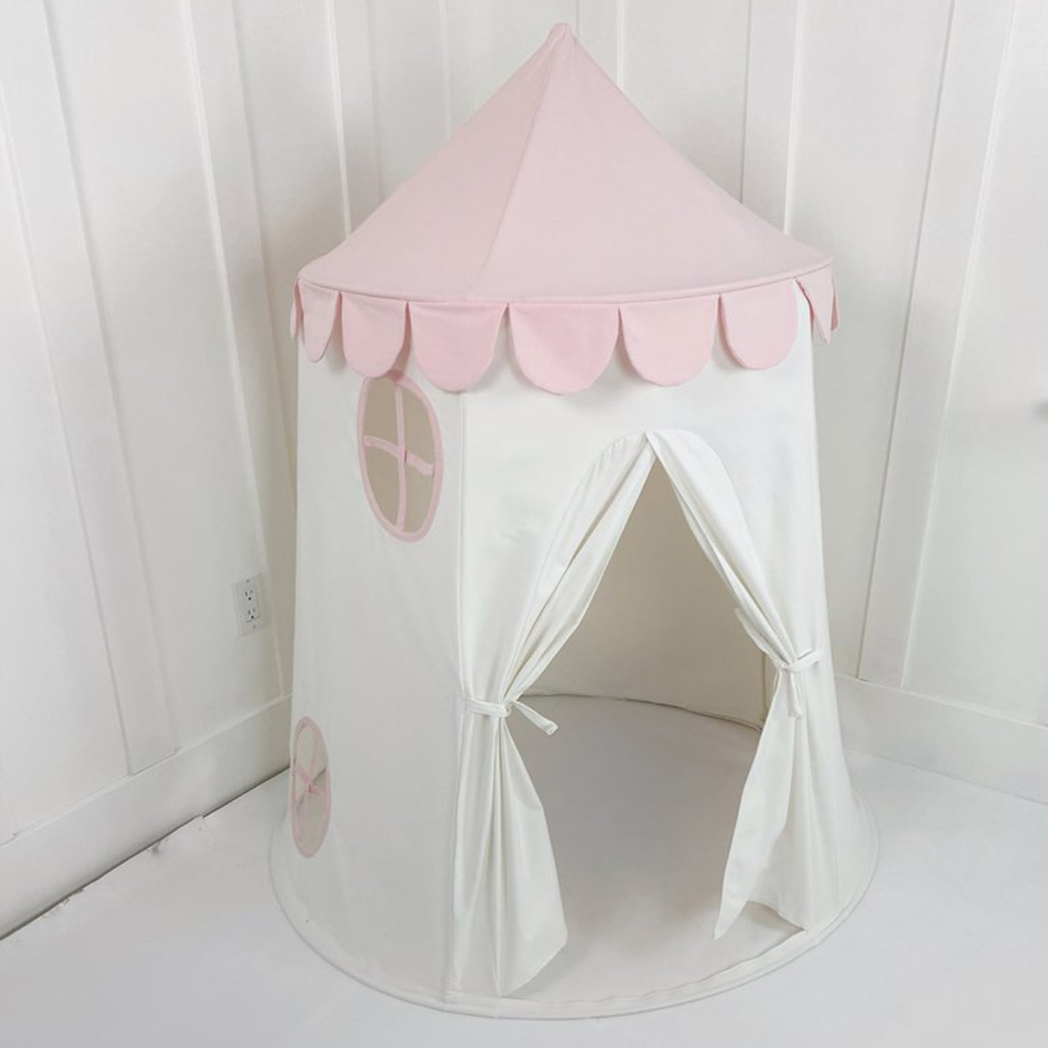 New Style Camping Indoor Play House For Kid Portable Foldable Castle Cotton Tent