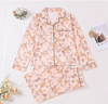 Hot Sell Nightwear Bathrobe Designer Headbands Silk Shorts Sets Pajama Women's Sleepwear Green Print Short Satin PJ Set