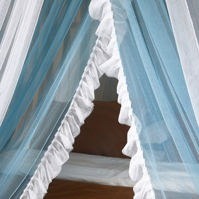 Large Elegant Double Layer Bed Curtain Canopy Drapes