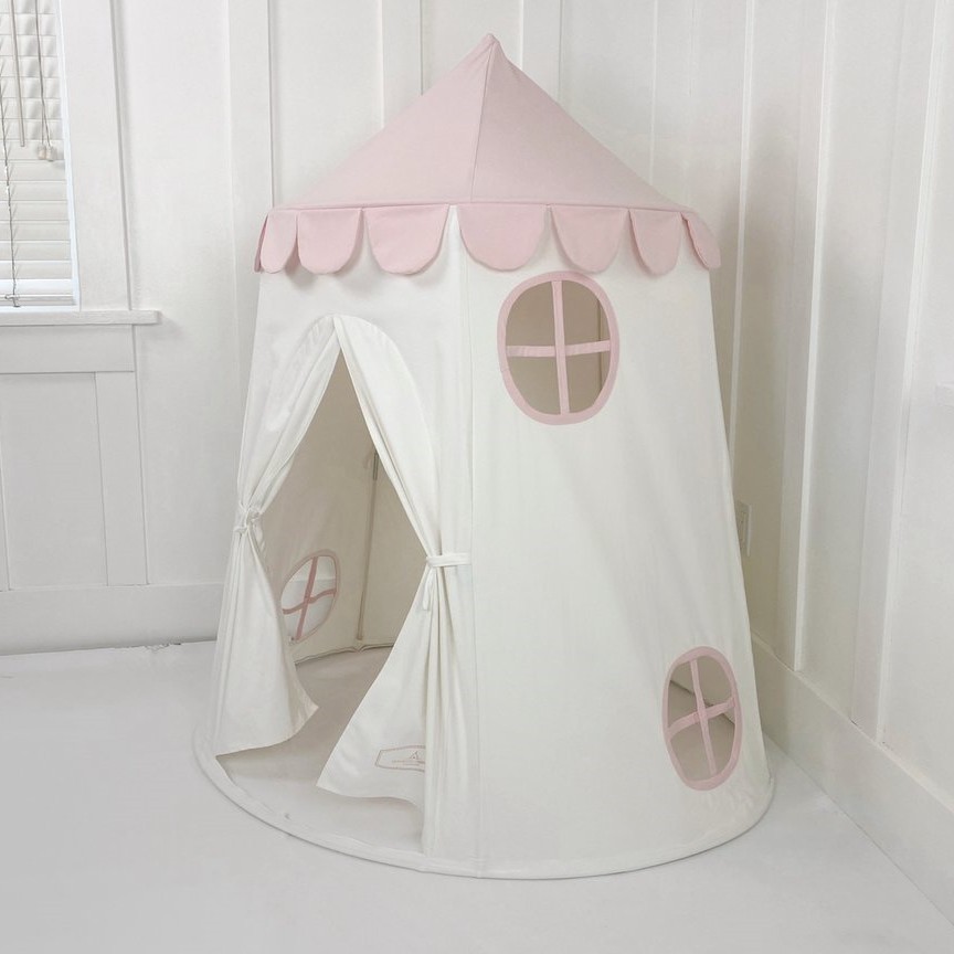 New Style Camping Indoor Play House For Kid Portable Foldable Castle Cotton Tent