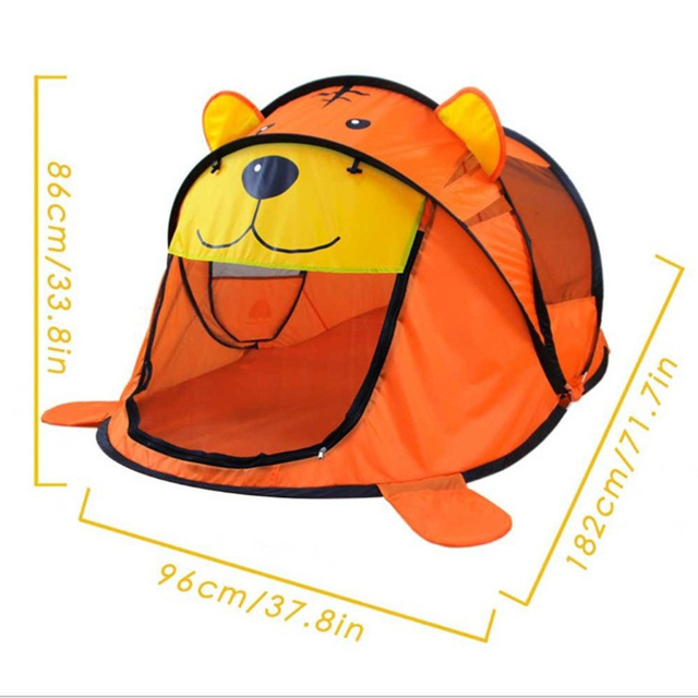 Children's Indoor Color Matching Little Tiger Game Tent Wholesale Cartoon Children's Outdoor Pop-up Toy Play House